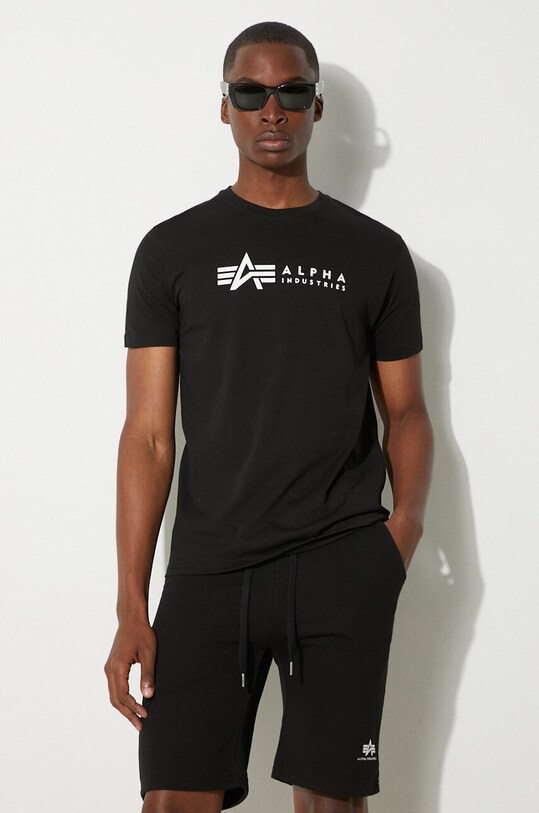 Alpha Industries cotton t-shirt Alpha Label T 2 Pack