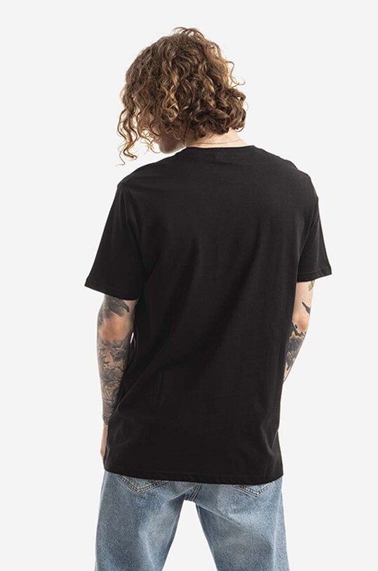 Odzież Alpha Industries t-shirt bawełniany 2-pack Alpha Label T 2 Pack 118534.03 czarny