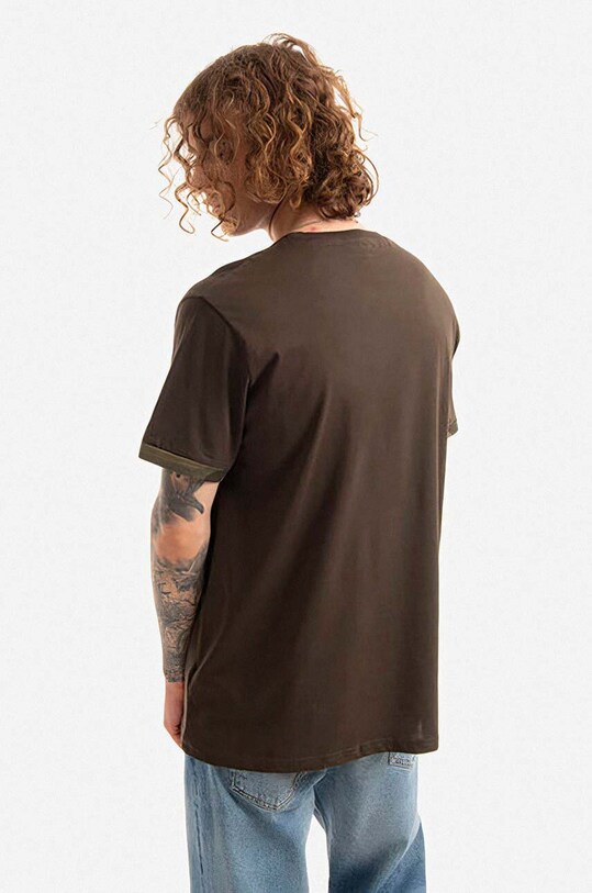 Ρούχα Βαμβακερό μπλουζάκι Alpha Industries 106509.415 πράσινο