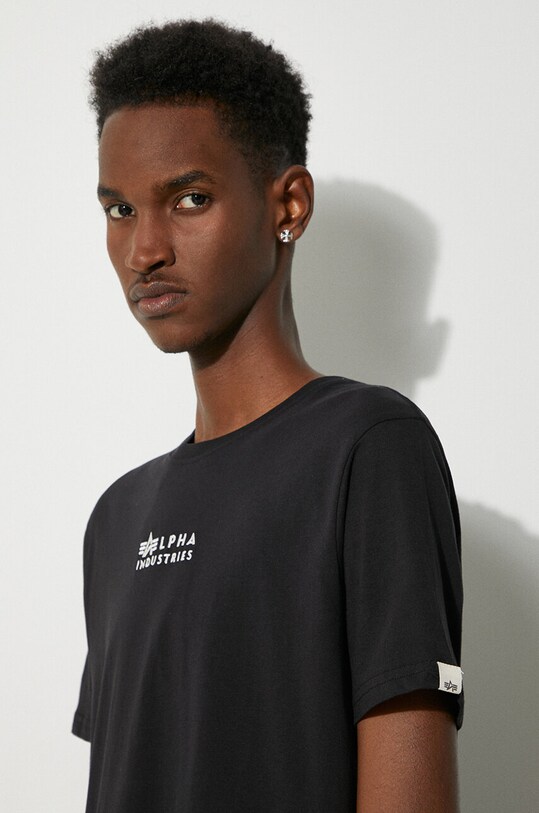 Alpha Industries cotton t-shirt 118529.649 black