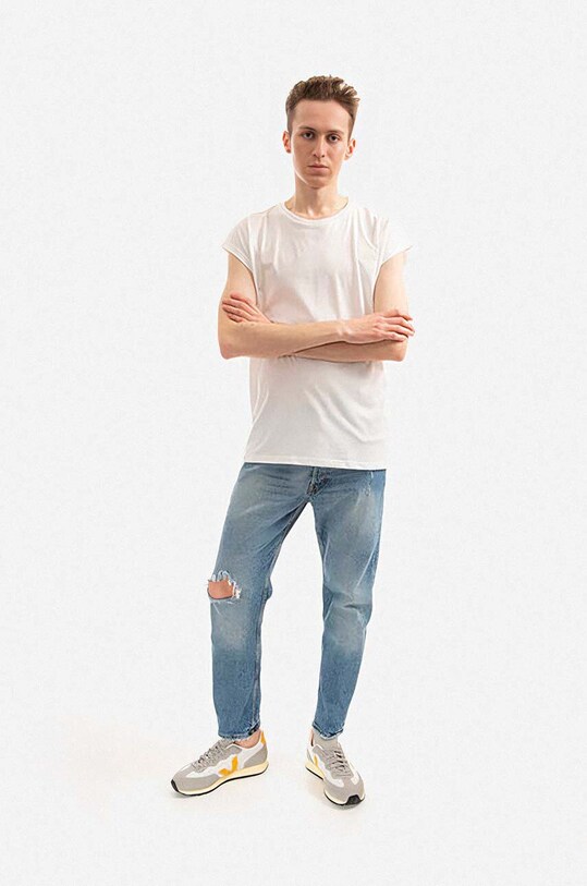 Bavlněné tričko Alpha Industries 118530.626 bílá AA00