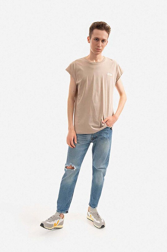 Alpha Industries tricou din bumbac 118530.627 bej AA00