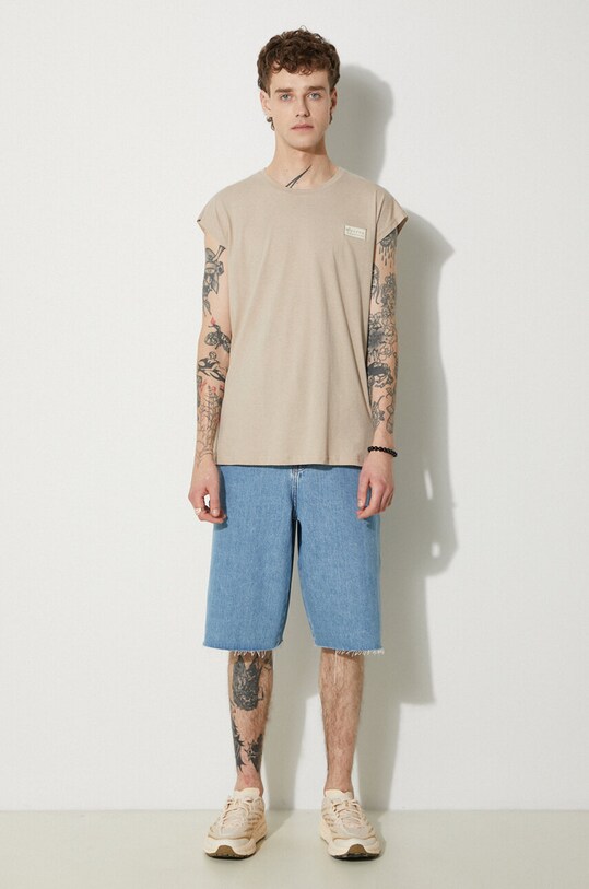Alpha Industries t-shirt bawełniany 118530.627 beżowy AA00