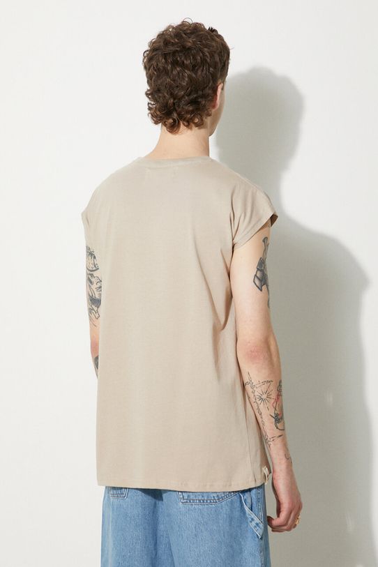Одежда Хлопковая футболка Alpha Industries 118530.627 бежевый