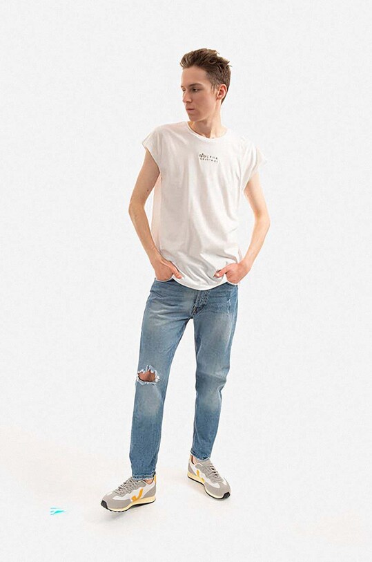 Alpha Industries t-shirt bawełniany 118531.626 biały AA00