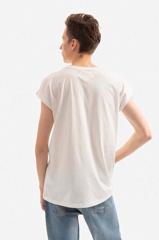 Odzież Alpha Industries t-shirt bawełniany 118531.626 biały