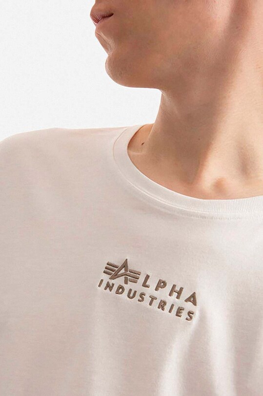 Alpha Industries t-shirt bawełniany biały 118531.626