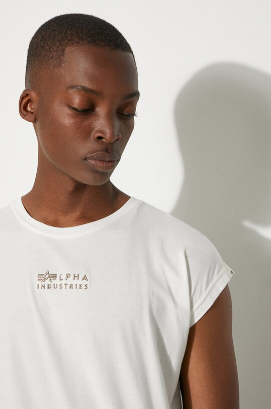 Бавовняна футболка Alpha Industries 118531.626 білий
