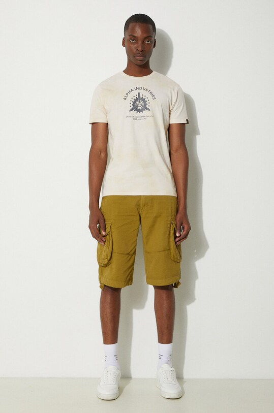 Alpha Industries t-shirt in cotone 106515.136 beige AA00