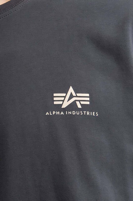Alpha Industries t-shirt bawełniany szary 188505.136