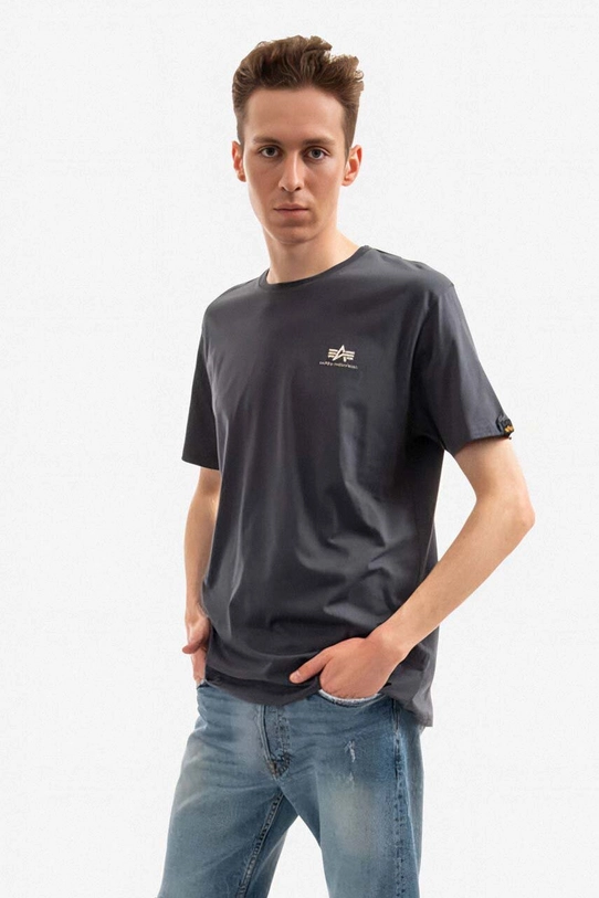 Alpha Industries t-shirt in cotone 188505.136 grigio