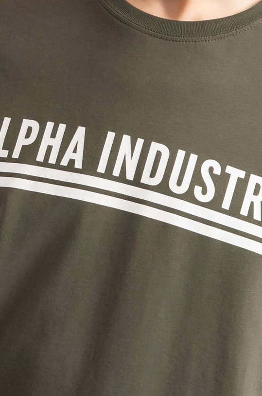 Alpha Industries cotton t-shirt green 126505.142