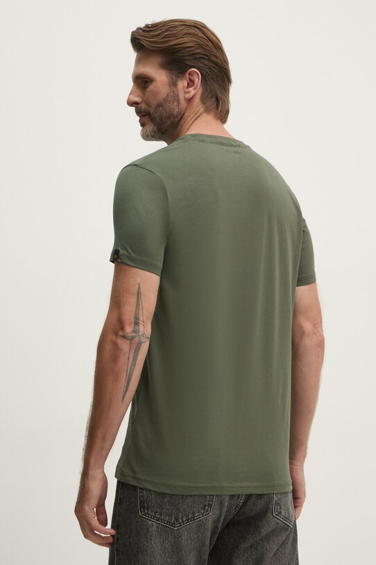Îmbrăcăminte Alpha Industries tricou din bumbac 108501.142 verde