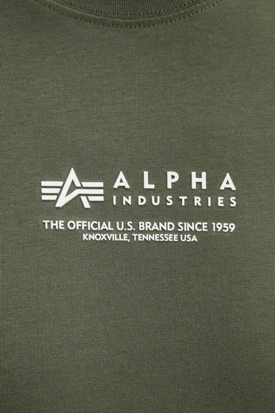 Alpha Industries tricou din bumbac 108501.142 verde