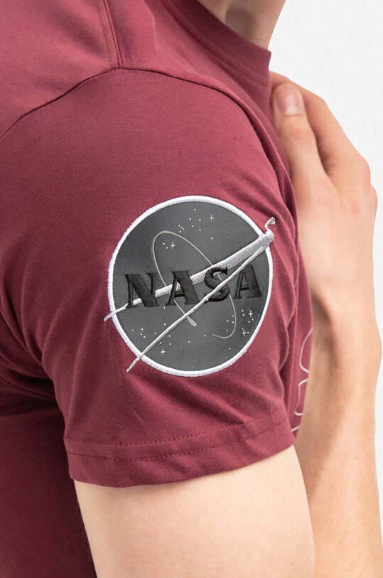 Alpha Industries t-shirt bawełniany 108510.184 czerwony
