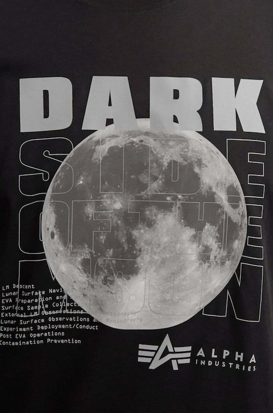 Alpha Industries tricou din bumbac negru 108510.285