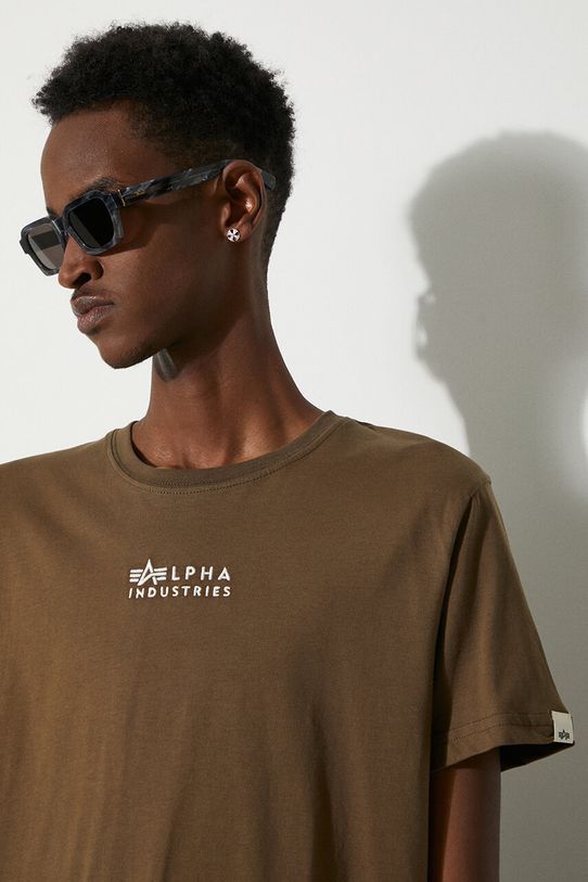 Alpha Industries cotton t-shirt 118529.629 green