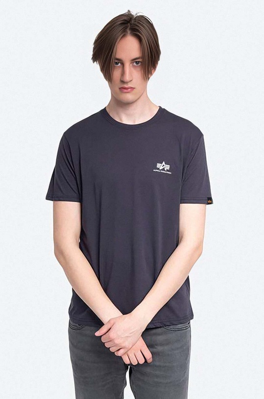 Alpha Industries cotton t-shirt cotton navy 188505.466