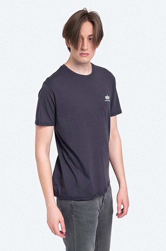 Alpha Industries cotton t-shirt 188505.466 navy