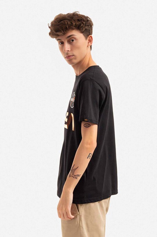 Хлопковая футболка Alpha Industries 178501.209 чёрный