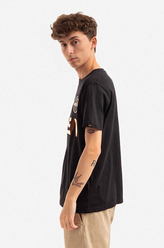 Alpha Industries tricou din bumbac 178501.209 negru