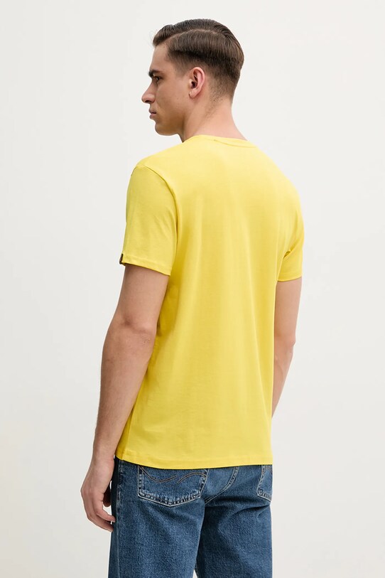 Oblečenie Bavlnené tričko Alpha Industries 100501.465 žltá