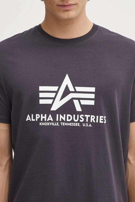 Alpha Industries t-shirt in cotone grigio 100501.466
