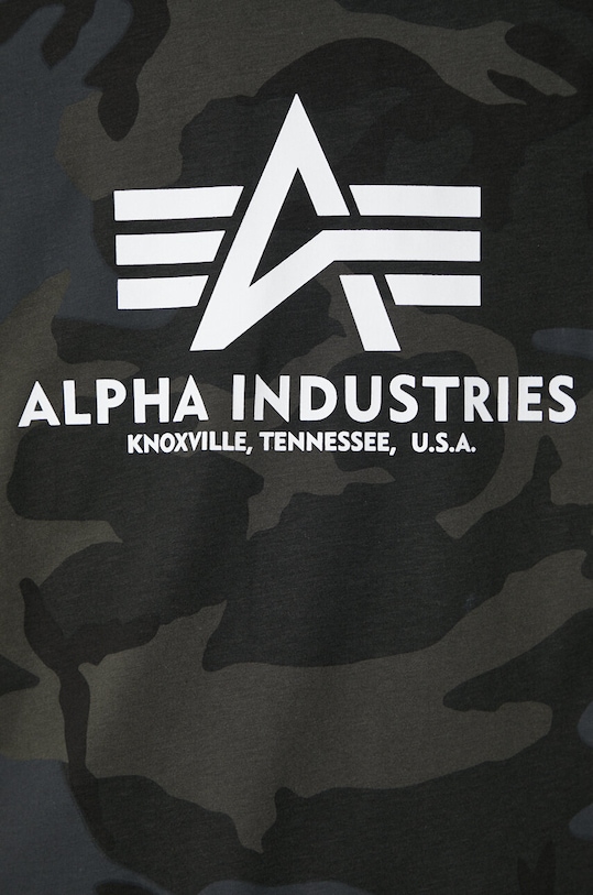 Bavlnené tričko Alpha Industries Basic T-Shirt Camo 100501C.125