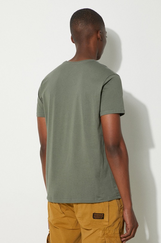 Clothing Alpha Industries cotton T-shirt Basic T-Shirt 100501.432 green