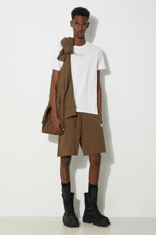 Alpha Industries tricou din bumbac 118529.626 alb AA00