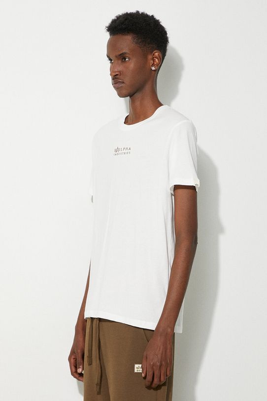 Хлопковая футболка Alpha Industries белый 118529.626