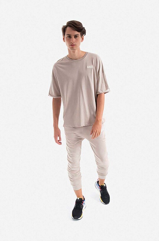 Bavlnené tričko Alpha Industries 118532.627 béžová AA00
