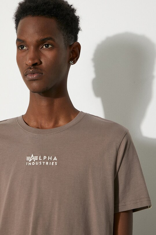 Alpha Industries tricou din bumbac 118529.628 gri