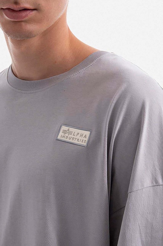 Alpha Industries t-shirt bawełniany szary 118532.643
