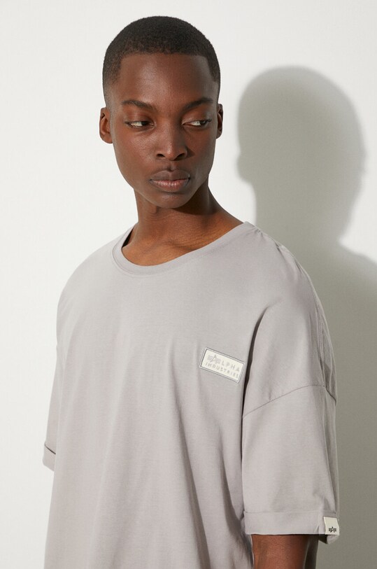 Alpha Industries cotton t-shirt gray 118532.643