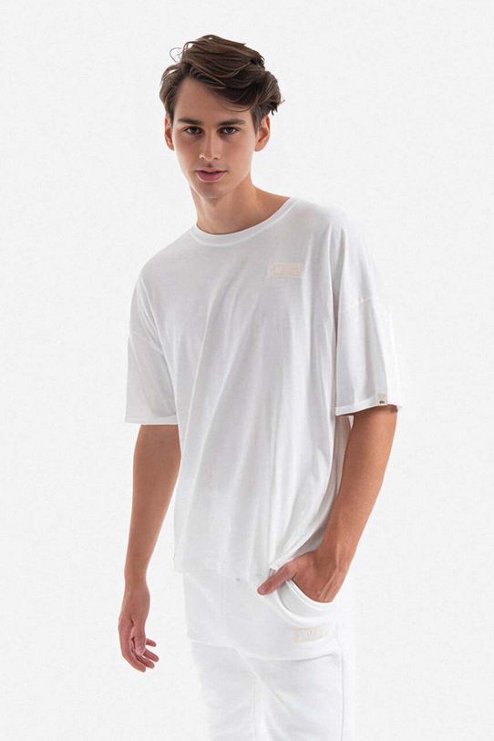Bavlnené tričko Alpha Industries relaxed béžová 118532.626