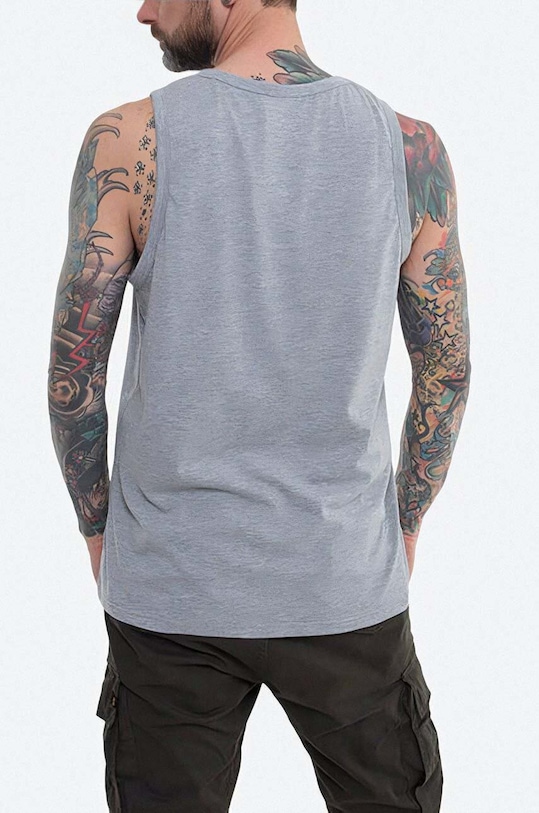 Бавовняна футболка Alpha Industries Basic Tank 126566 17 126566.17 сірий AA00