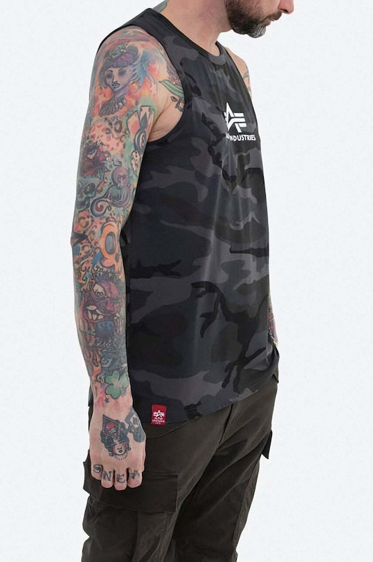 Odzież Alpha Industries t-shirt bawełniany 126566C.125 szary