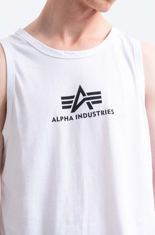 Alpha Industries t-shirt bawełniany biały 126566.09