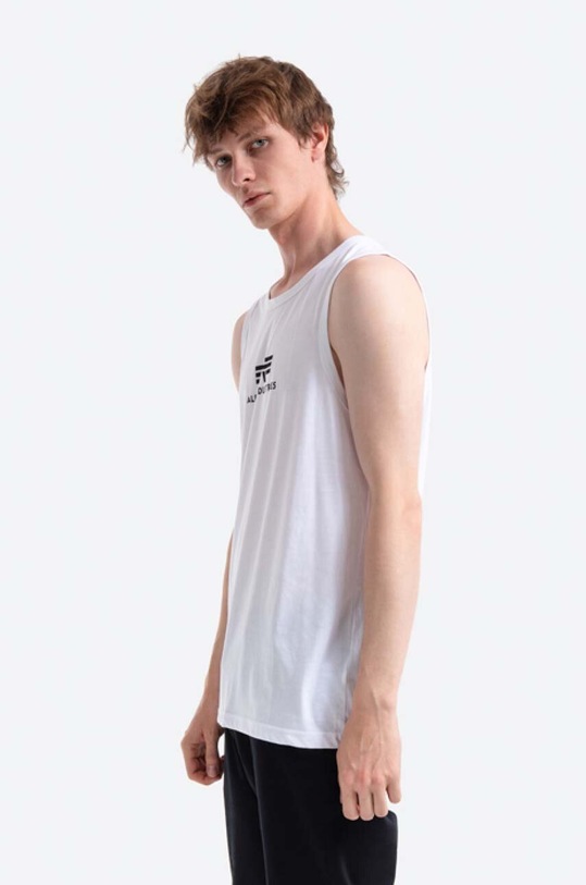 Alpha Industries t-shirt bawełniany 126566.09 biały