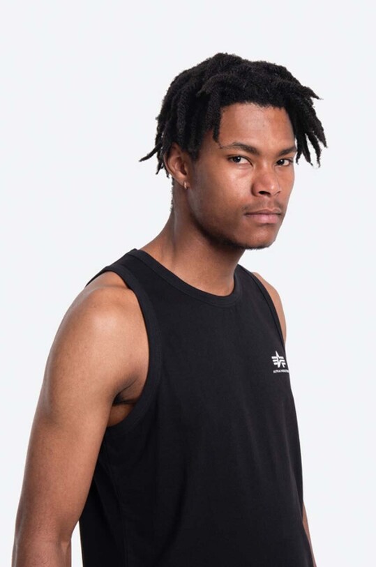 Alpha Industries t-shirt bawełniany 196541.03 czarny