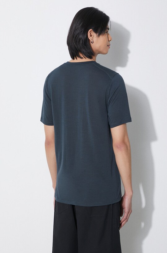 Odzież Fjallraven t-shirt wełniany Abisko Wool Classic F84117.555 granatowy