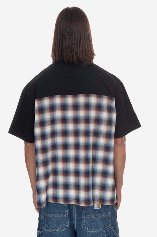 PLEASURES t-shirt bawełniany Tainted Contrast Heavyweight P23SP027