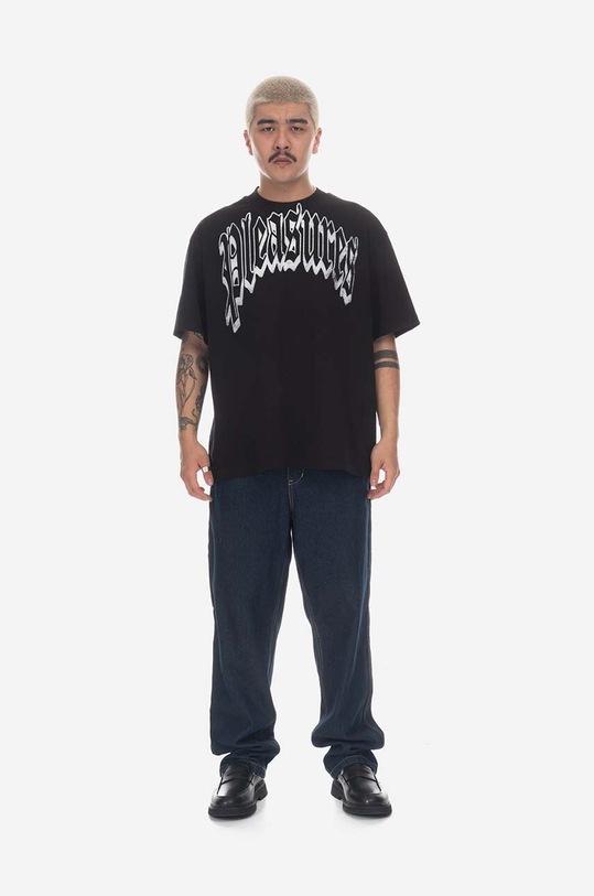 PLEASURES cotton T-shirt Twitch Heavyweight P23SP028