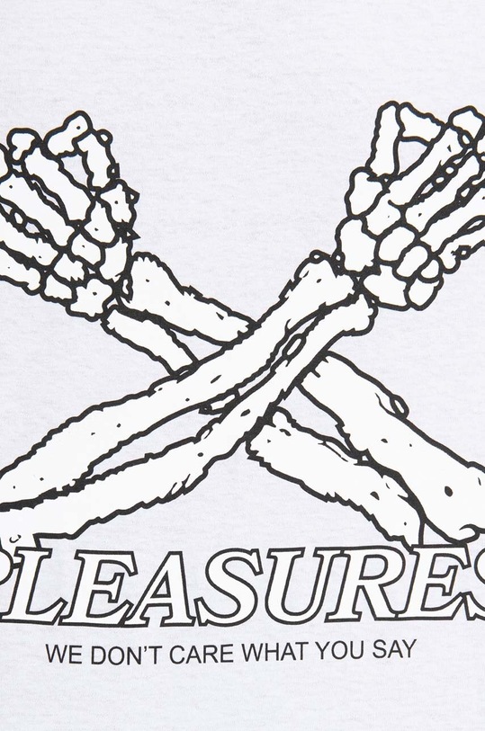 PLEASURES t-shirt bawełniany Dont Care T-shirt biały P23SP051
