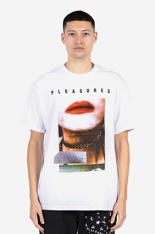 PLEASURES t-shirt bawełniany Poop Connection T-shirt P23SP058