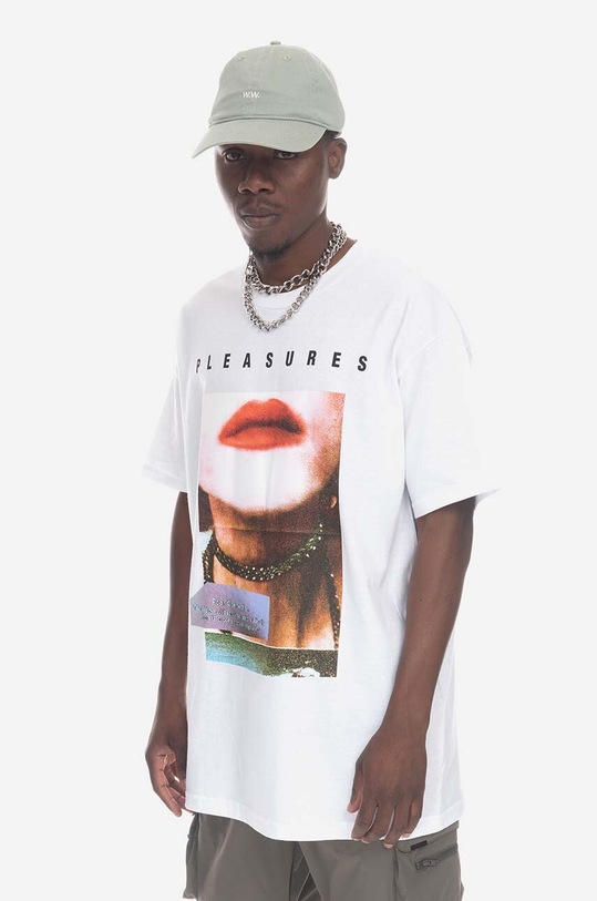 PLEASURES t-shirt bawełniany Poop Connection T-shirt P23SP058