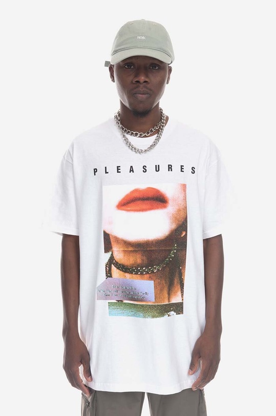 PLEASURES t-shirt bawełniany Poop Connection T-shirt P23SP058