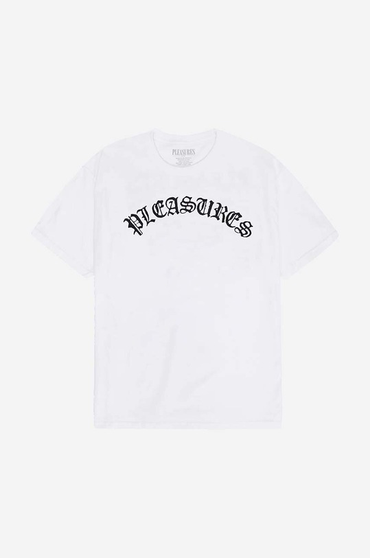 PLEASURES cotton T-shirt Old Logo T-shirt P23SP063