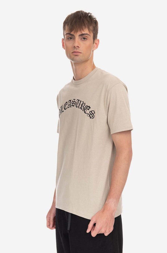 PLEASURES t-shirt in cotone Old Logo T-shirt P23SP063